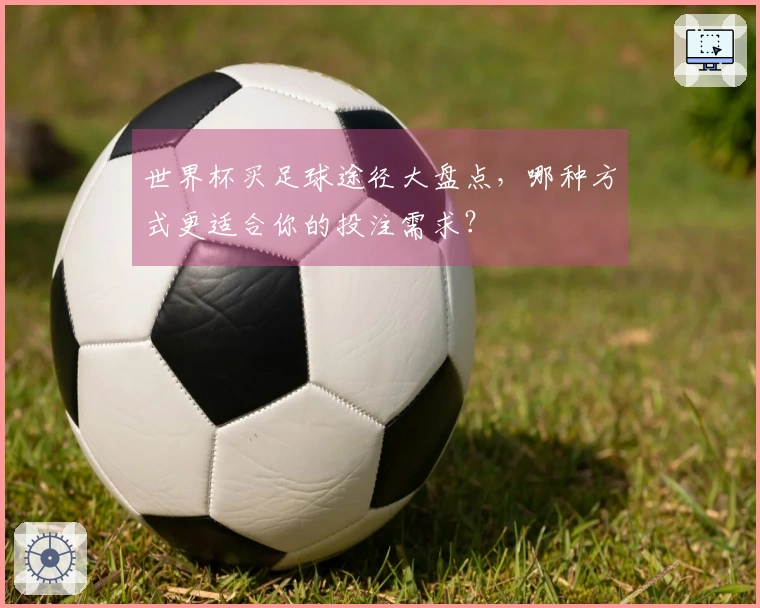 世界杯买足球途径大盘点，哪种方式更适合你的投注需求？